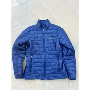 Patagonia Blue Quilted Puffer Jacket
